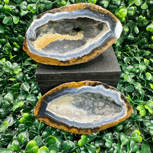 Other - Stunning Druzy Agate Geode Pair